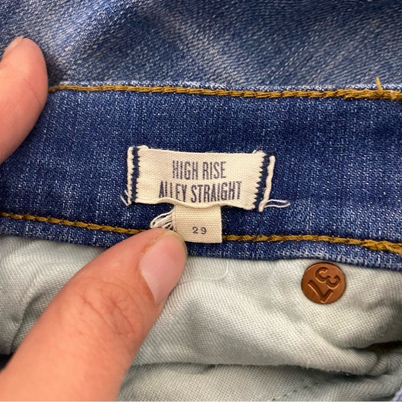 Madewell Womens Size 29 High Rise Alley Straight Jeans - Picture 4 of 5